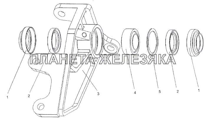 Кронштейн правый, левый 6525-3519268, 6525-3519269 МЗКТ-652511