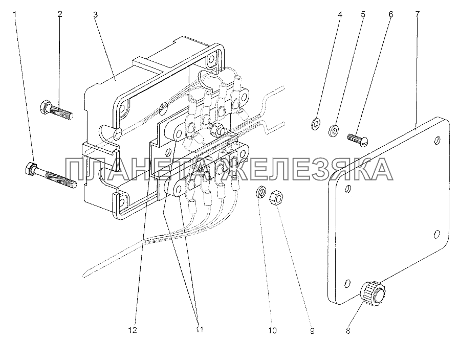 Установка соединительной панели МЗКТ-700600-011