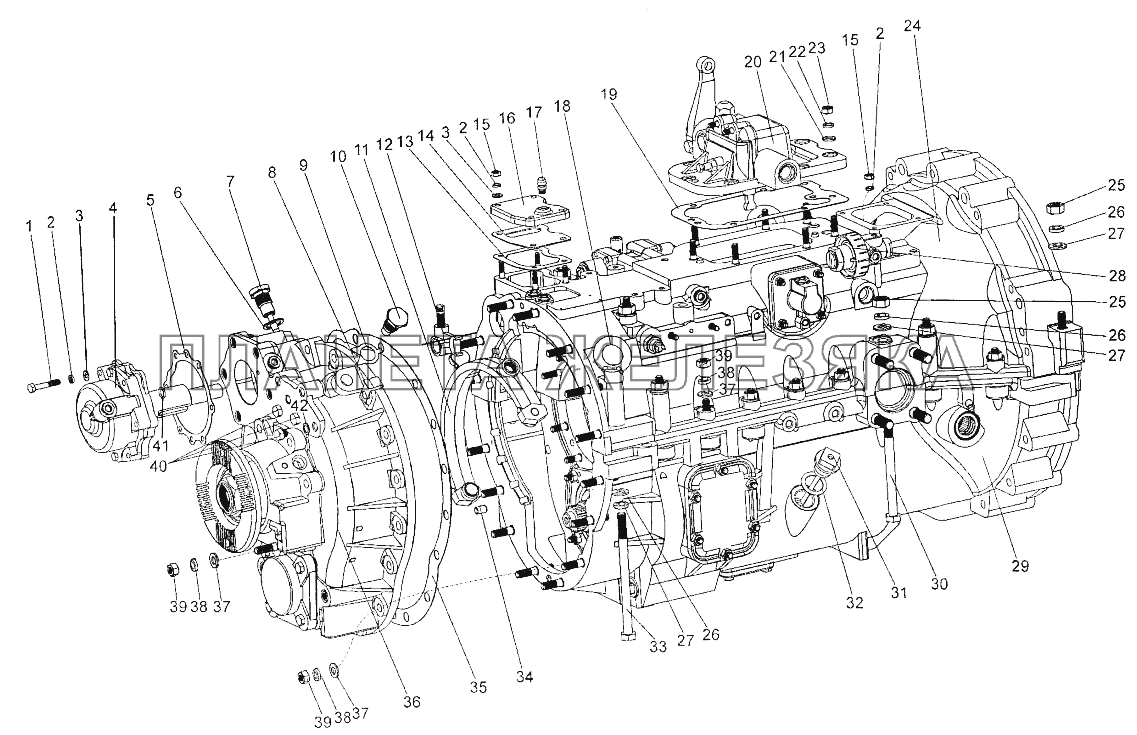 Коробка передач 700600-1700050 МЗКТ-700600-011