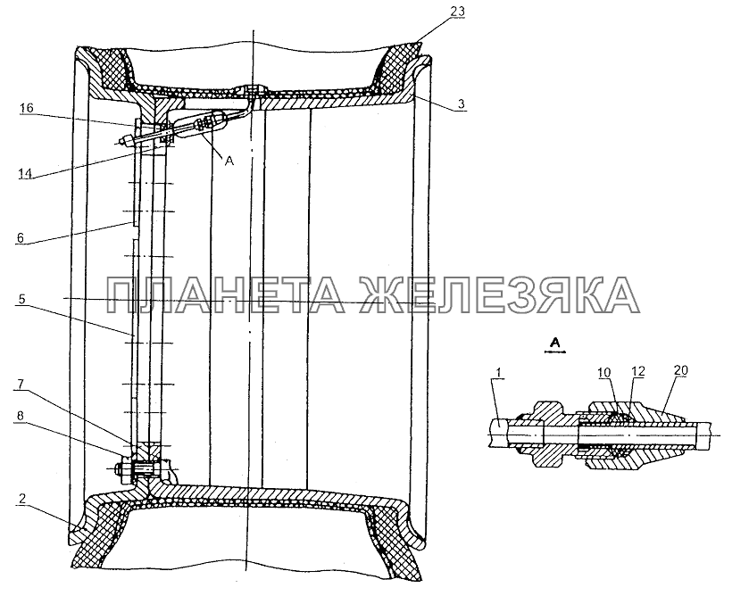 Колесо МЗКТ-74131