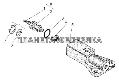 Вентиль с корпусом 547A-3106048-01 МЗКТ-74296