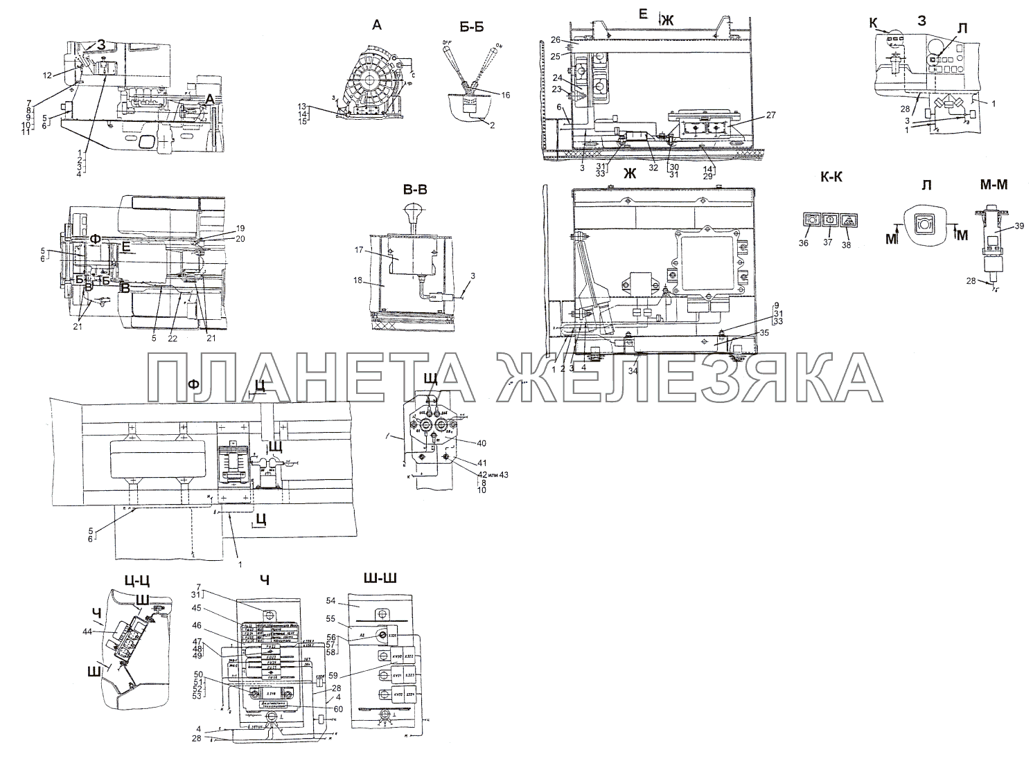Установка блоков электронного управления МЗКТ-74296