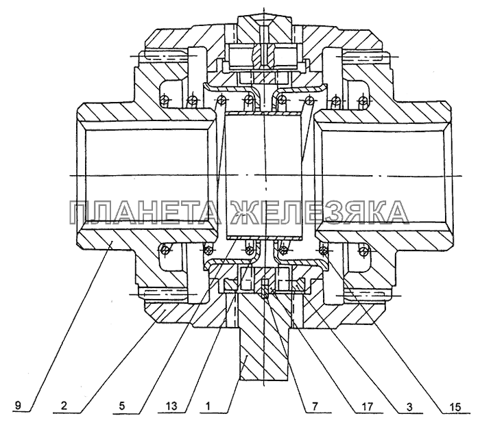 Комплект дифференциала МЗКТ-79092
