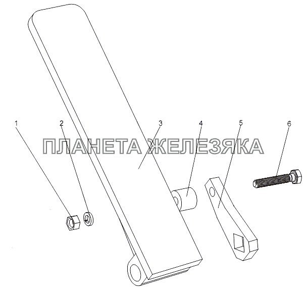 Педаль МЗКТ-7930-200