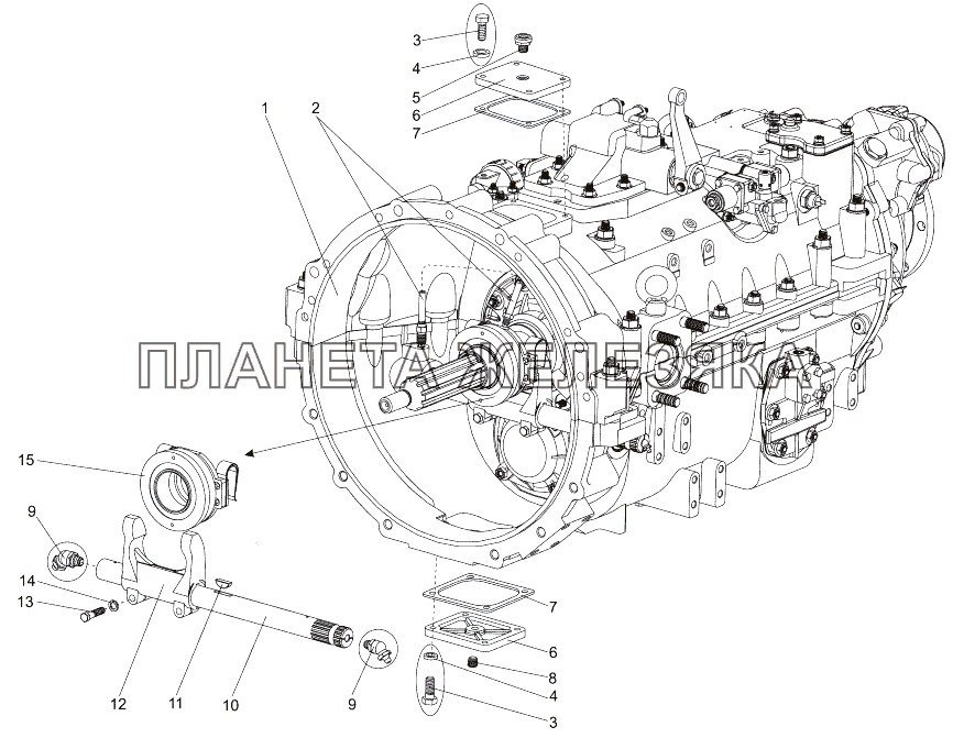 Коробка передач 202-1700045-04 МЗКТ-7930-200
