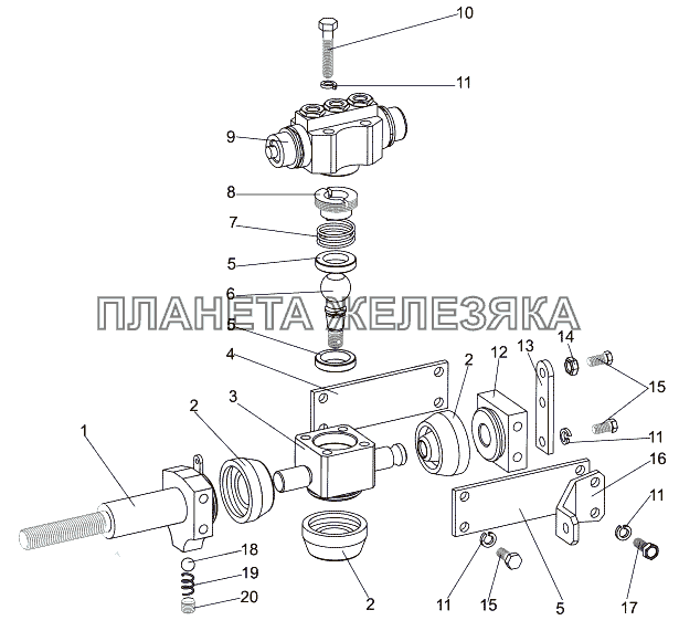 Тяга 7930-1703620-20 МЗКТ-7930-200