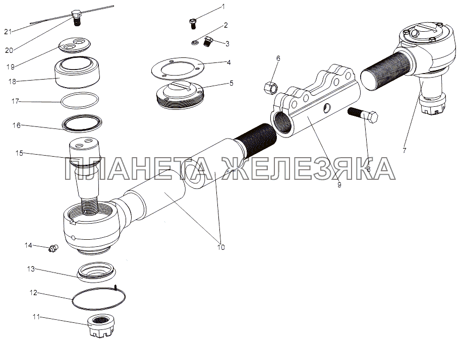 Тяга 7930-3414180-10 МЗКТ-7930-200