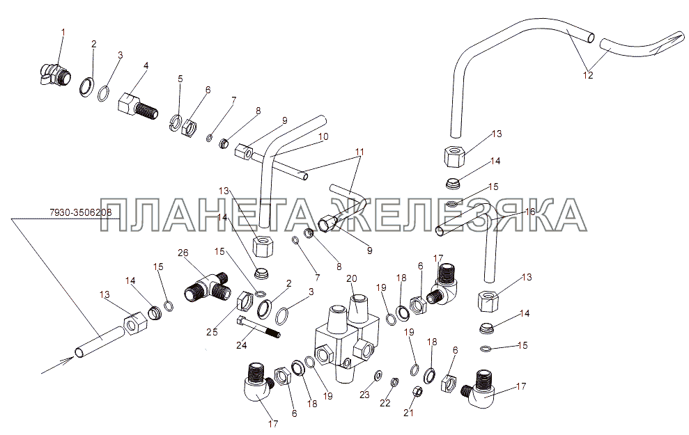 Установка клапана тройного защитного МЗКТ-7930-200
