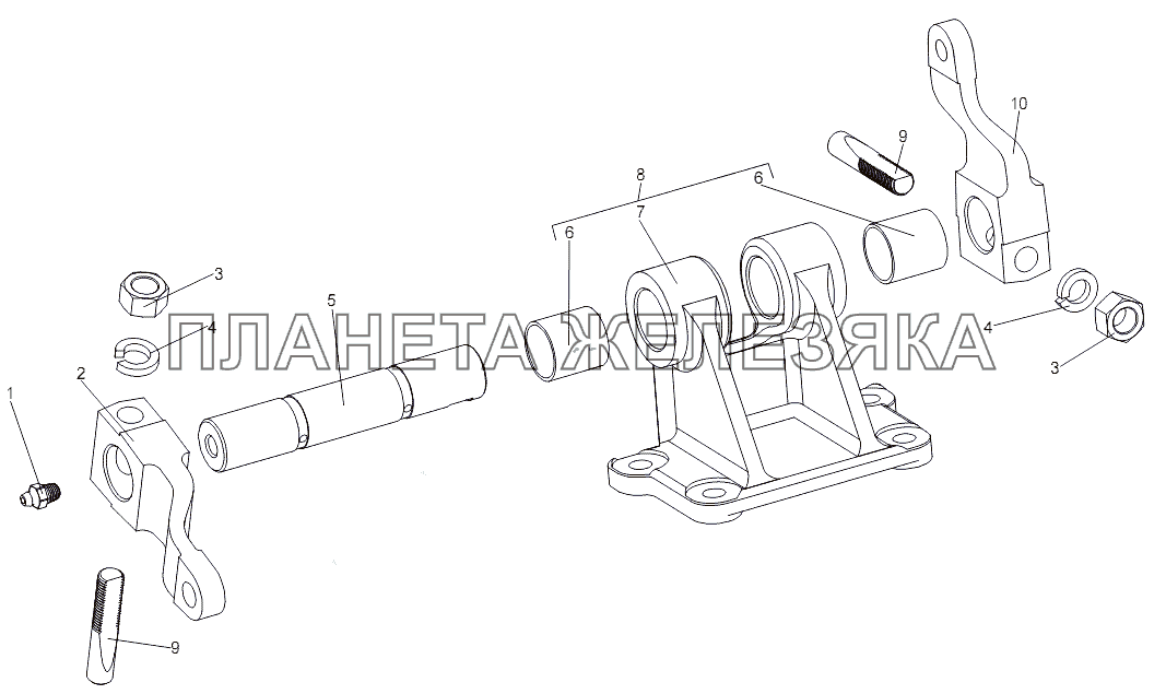 Кронштейн 7930-3508082 МЗКТ-7930-200