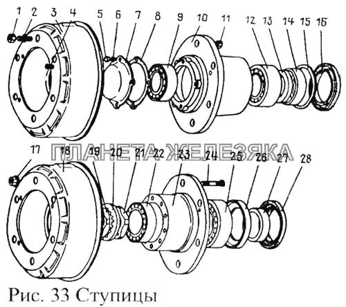Ступицы ПАЗ-3205
