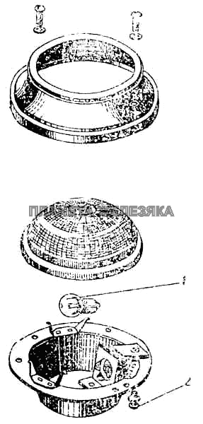 Плафон кабины водителя ПАЗ-672М