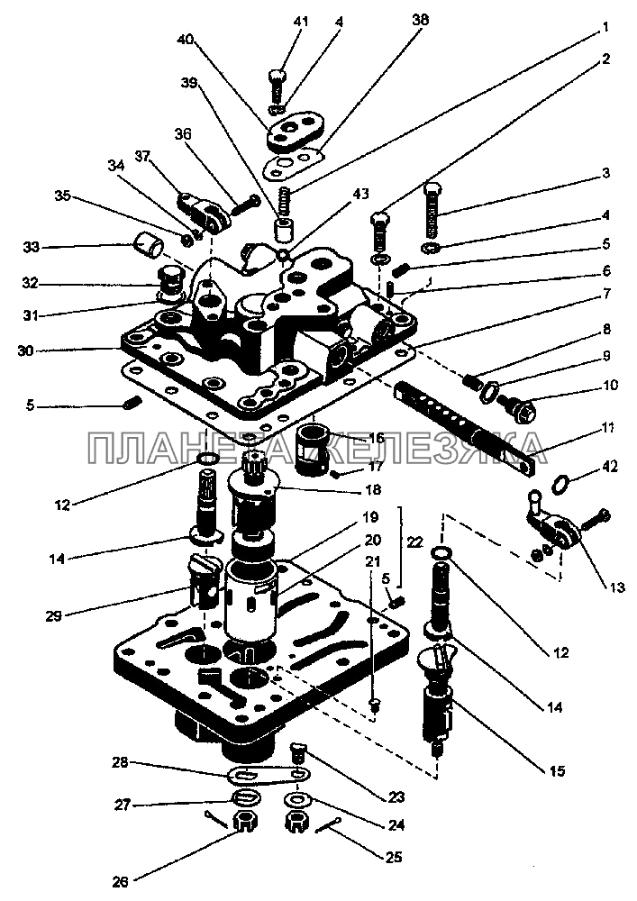 Механизм переключения передач K-744P1