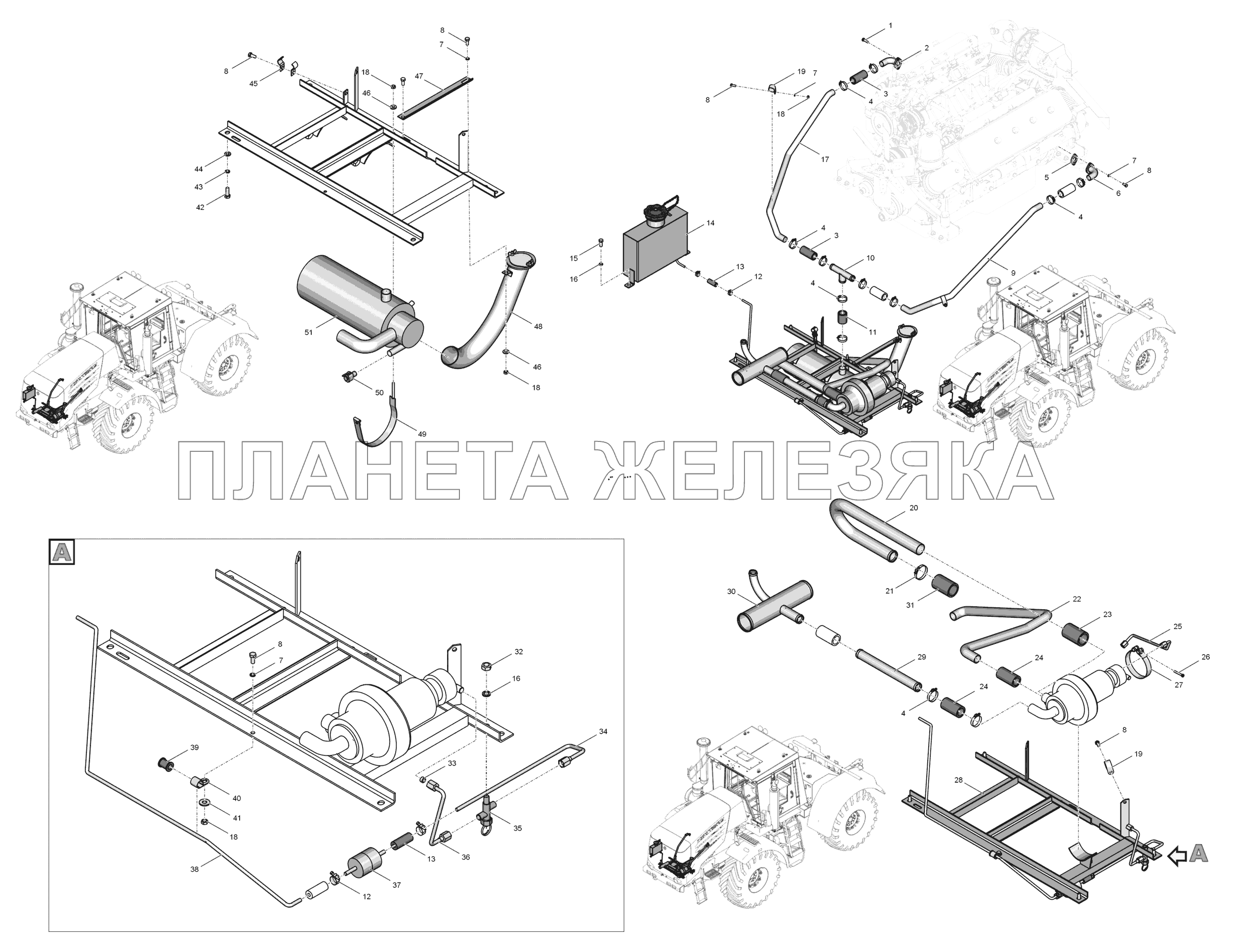 744Р1-1500000-2 Система подогрева двигателя К-744Р1 