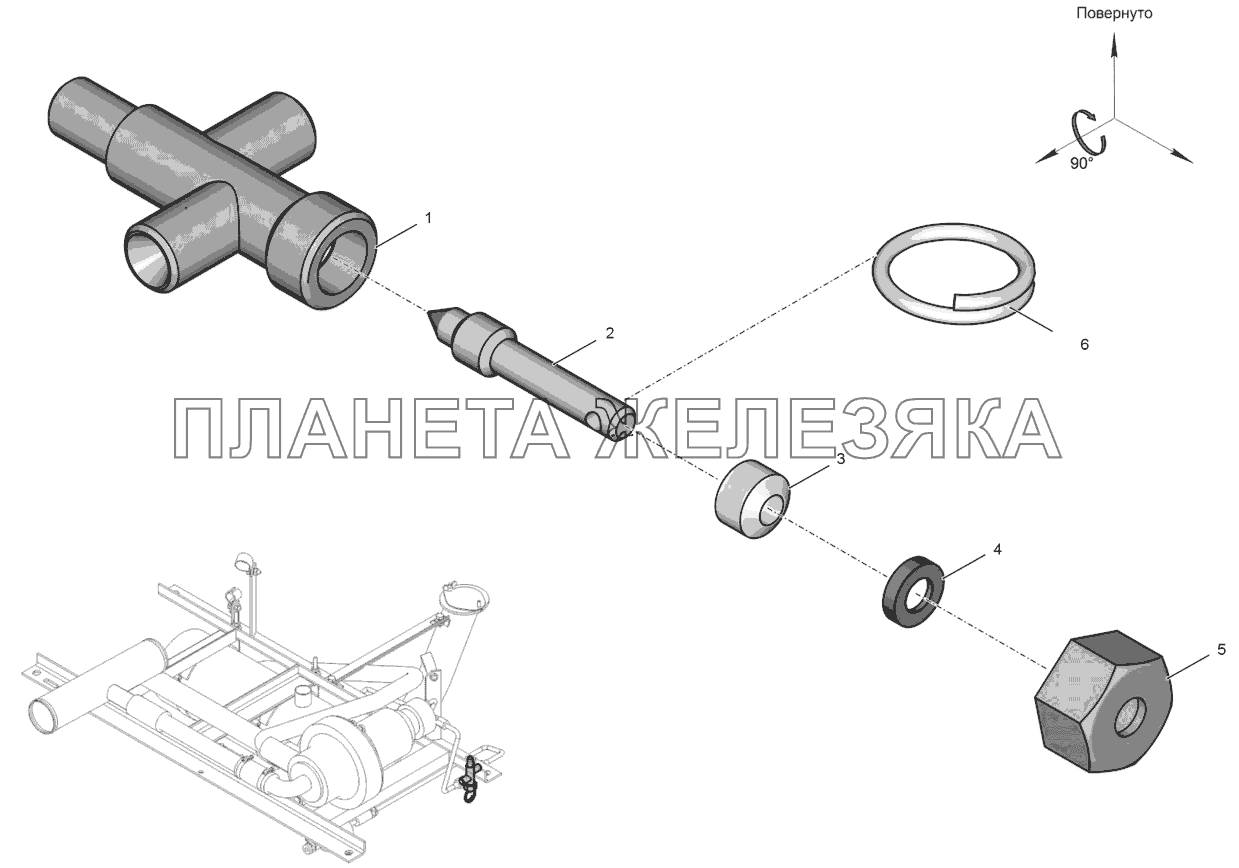 700.15.00.070-2 Кран К-744Р1 