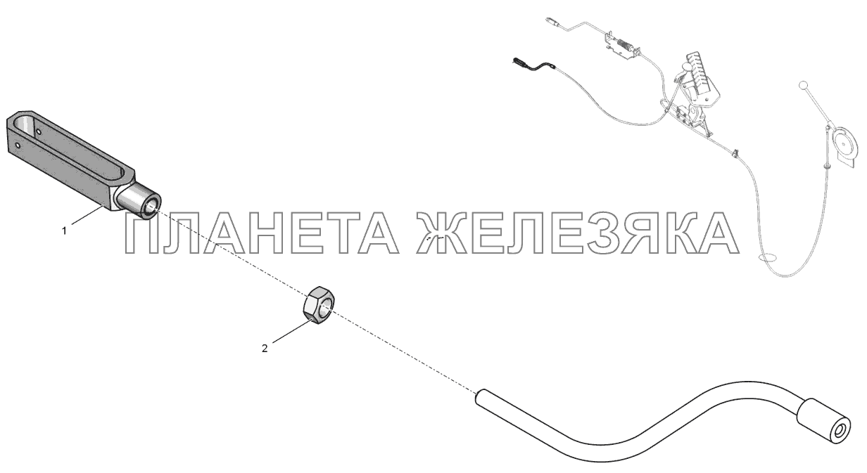 744Р-1108110-1 Тяга К-744Р1 