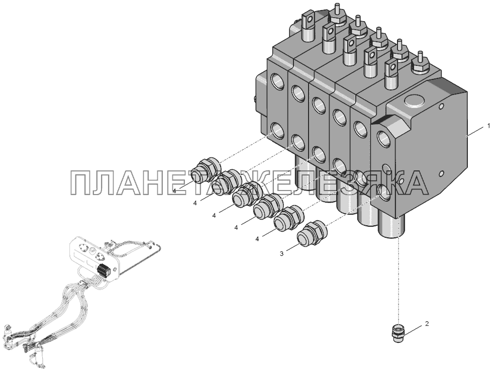 744Р3-4600010-1 Гидрораспределитель К-744Р1 