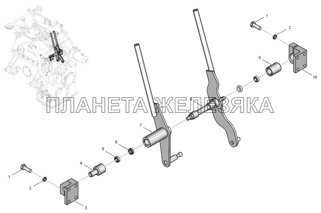 744Р-1719130-1 Мостик К-744Р2 