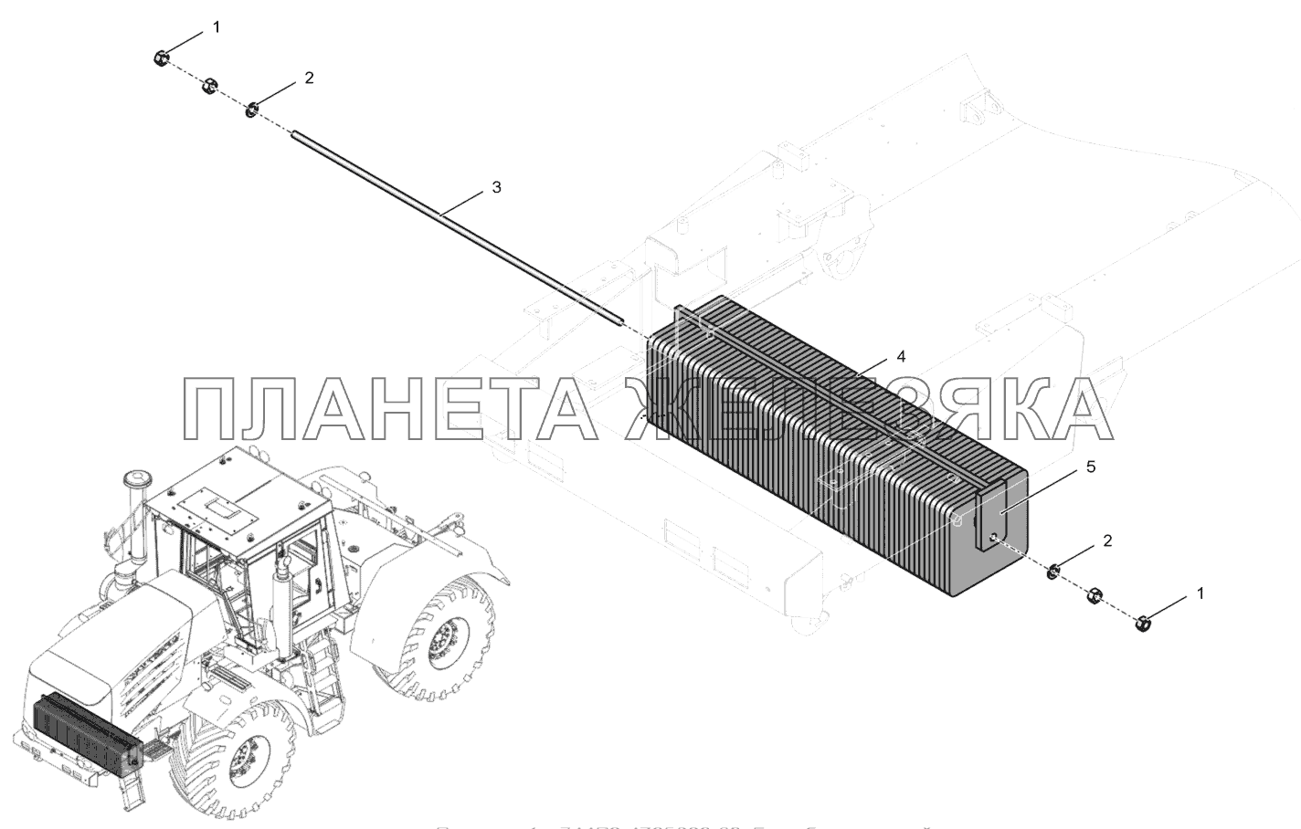 744Р3-4705000-02 Груз балластный К-744Р4 