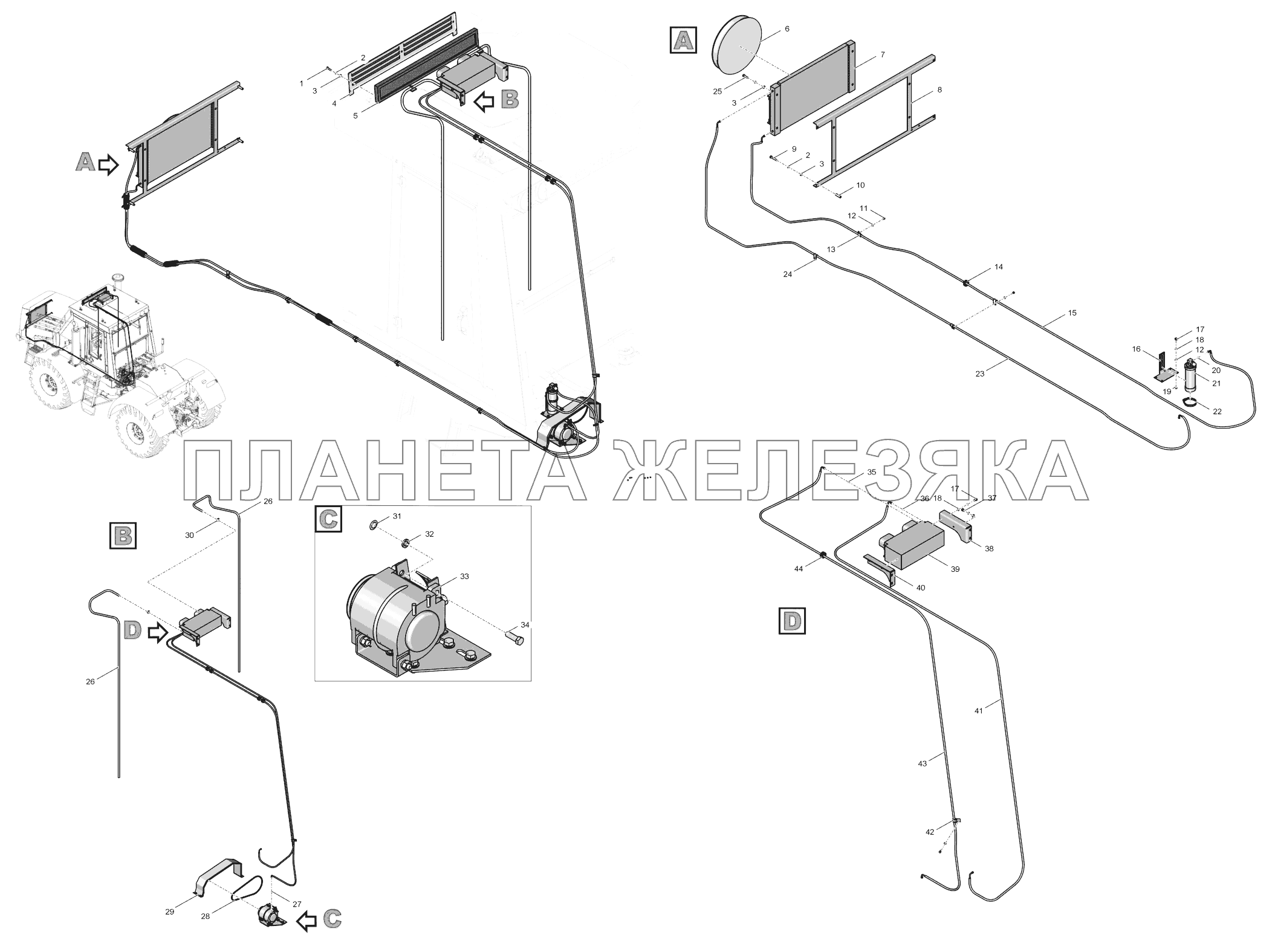 744Р1-8100000-5 Система кондиционирования воздуха кабины К-744Р4 
