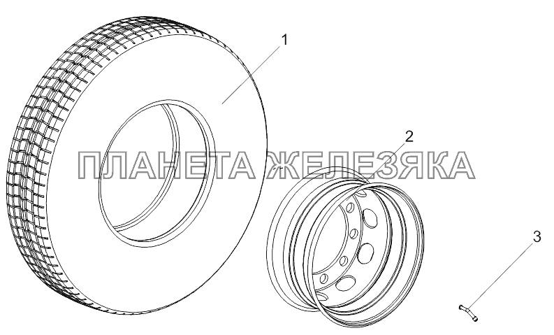 Колесо в сборе 6428-3104007 Тонар-95235