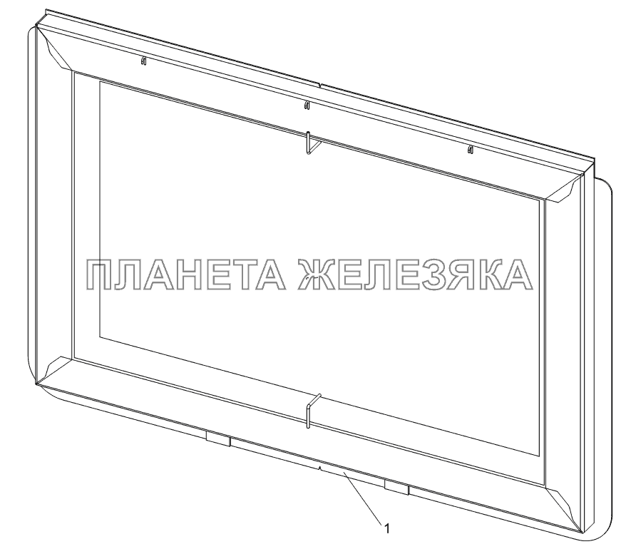 Борт задний 9523-5600110 Тонар-9523 (вариант)
