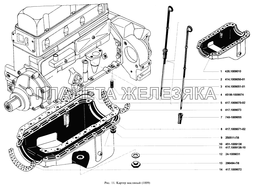 Картер масляный УАЗ-3160