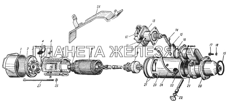 Стартер СТ2 (Рис. 115) УРАЛ-375