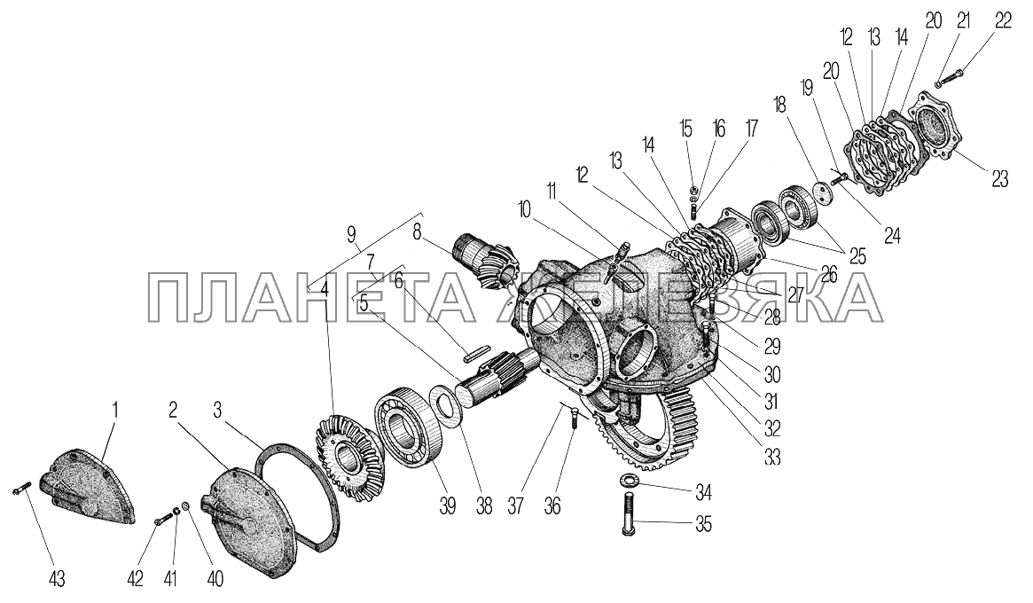 Редуктор главной передачи УРАЛ-4320-60