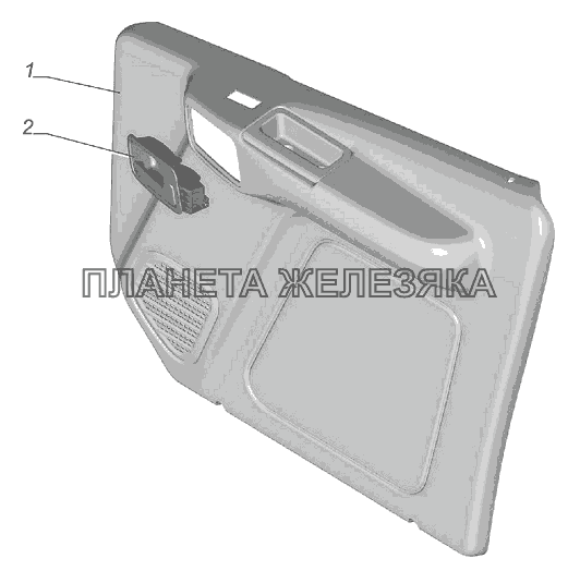 Обивка двери правая УРАЛ-4320-6951-74