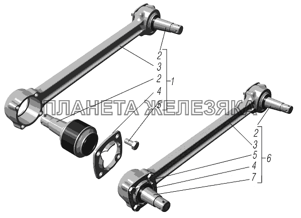 Реактивная штанга УРАЛ-4320-6951-74