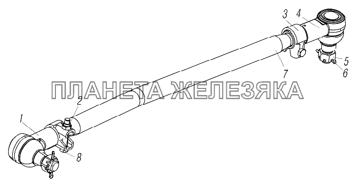 Тяга сошки БМ4320-3414010 УРАЛ-4320-6951-74