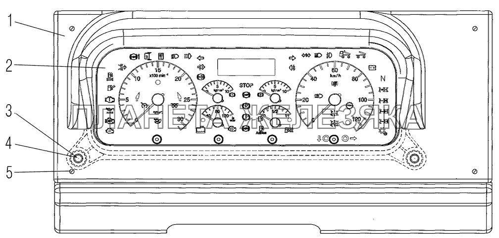Комбинация приборов УРАЛ-4320-80М/82М
