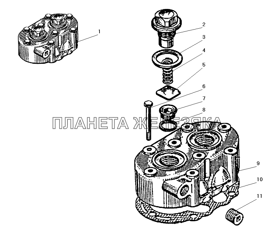 Головка компрессора УРАЛ-4320-31