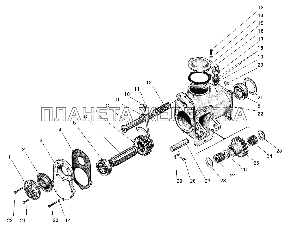 Коробка отбора мощности УРАЛ-4320-31