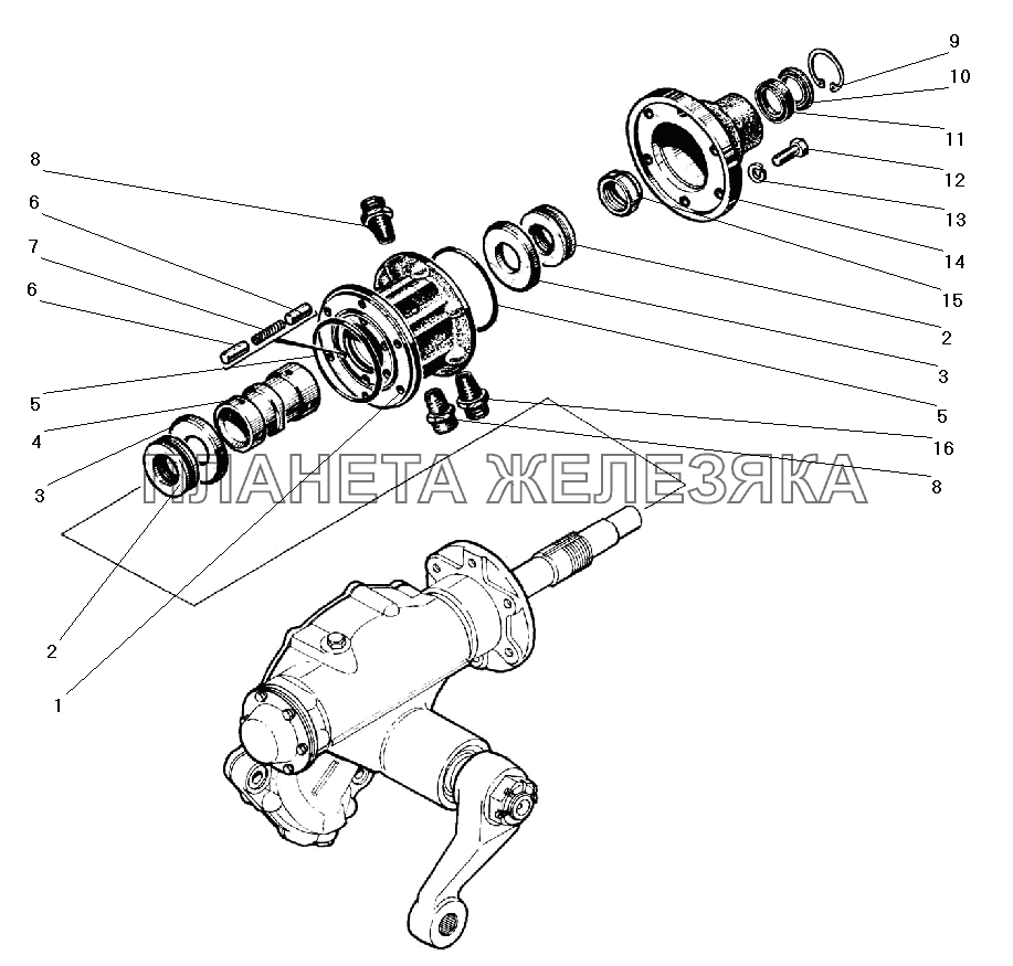 Клапан управления усилительным механизмом УРАЛ-43203-10