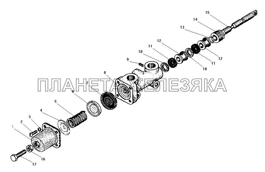 Кран управления давлением УРАЛ-4320-41
