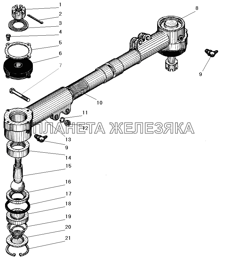 Тяга сошки УРАЛ-532301