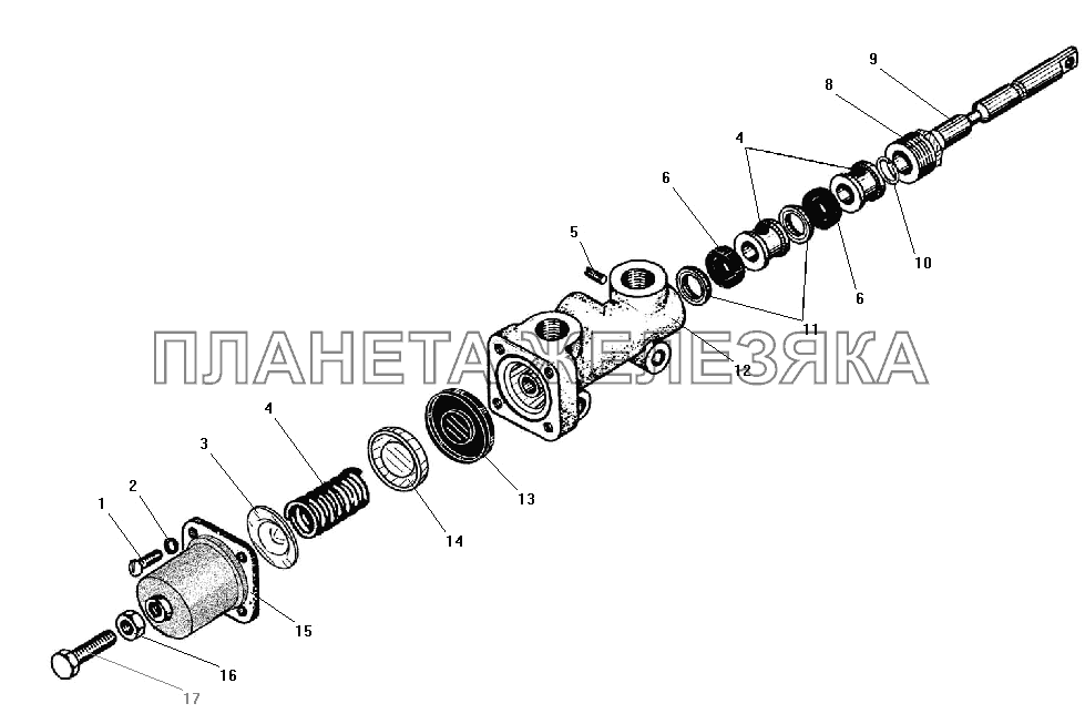 Кран управления давлением УРАЛ-532301
