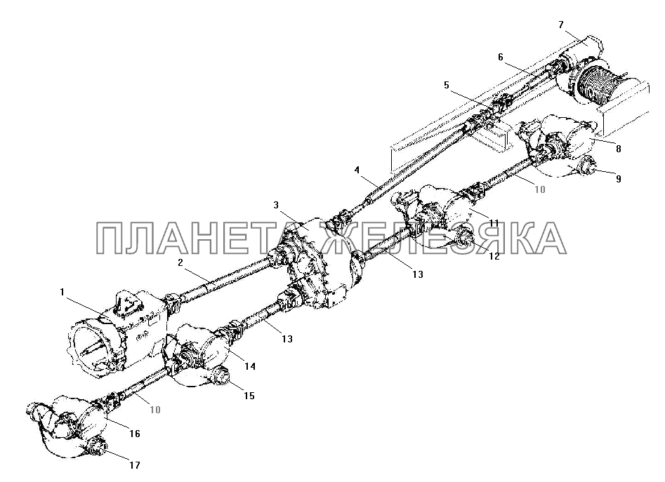 Карданная передача УРАЛ-532301