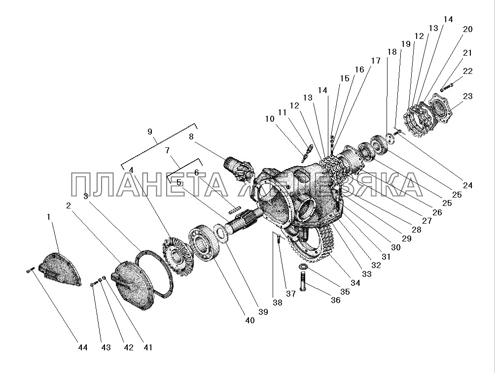 Редуктор главной передачи УРАЛ-5557-40
