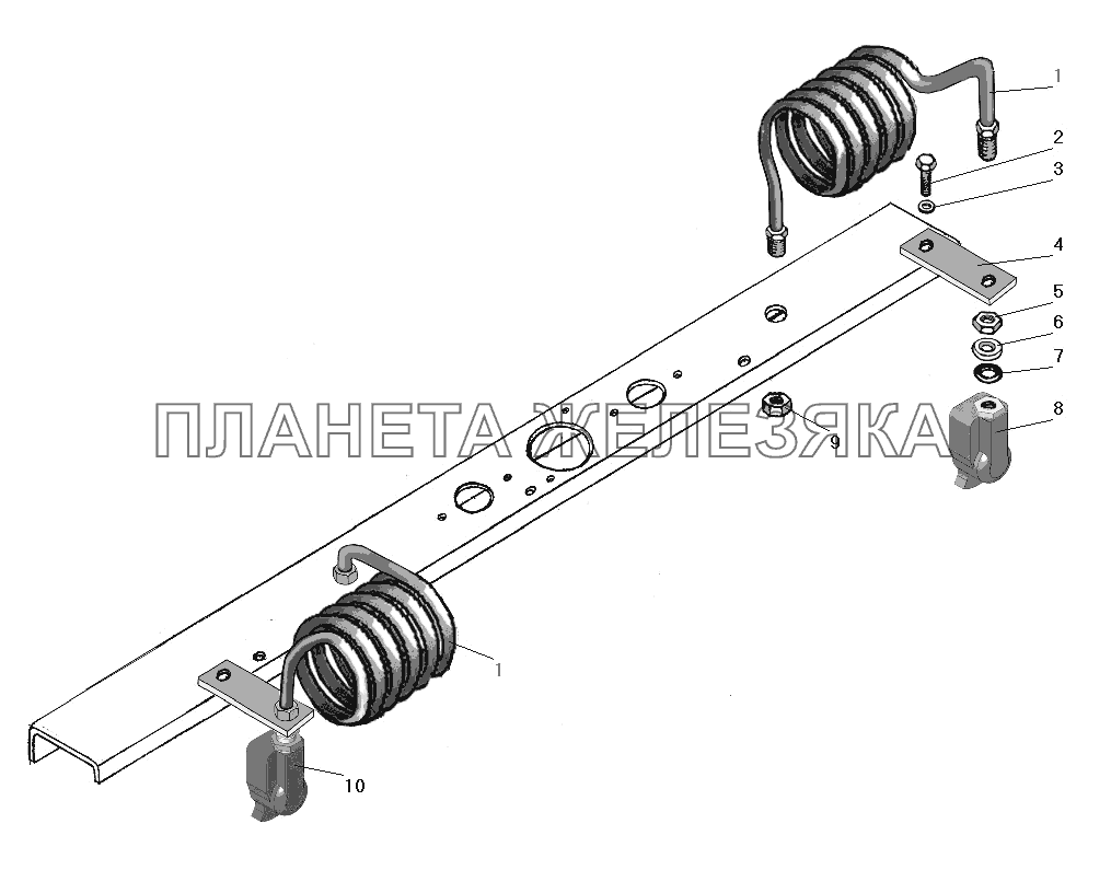 Установка соединительных головок УРАЛ-63674