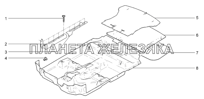 Коврики LADA-1117, 1118, 1119