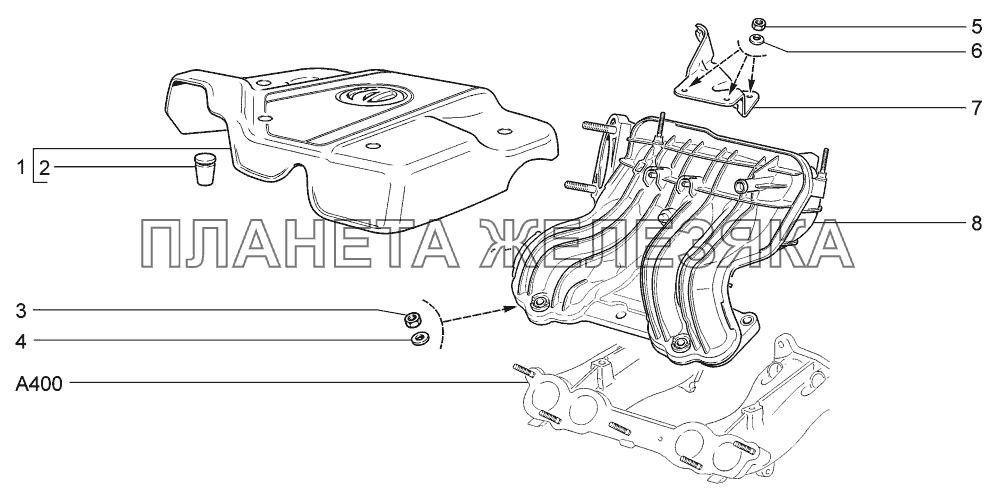 Модуль впуска LADA-1117, 1118, 1119