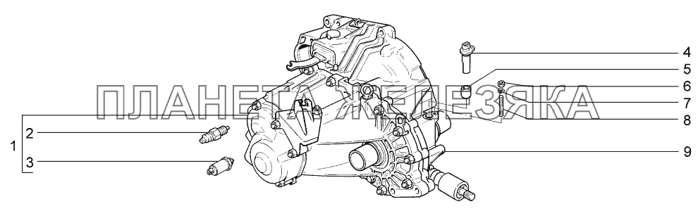 Коробка передач LADA-1117, 1118, 1119