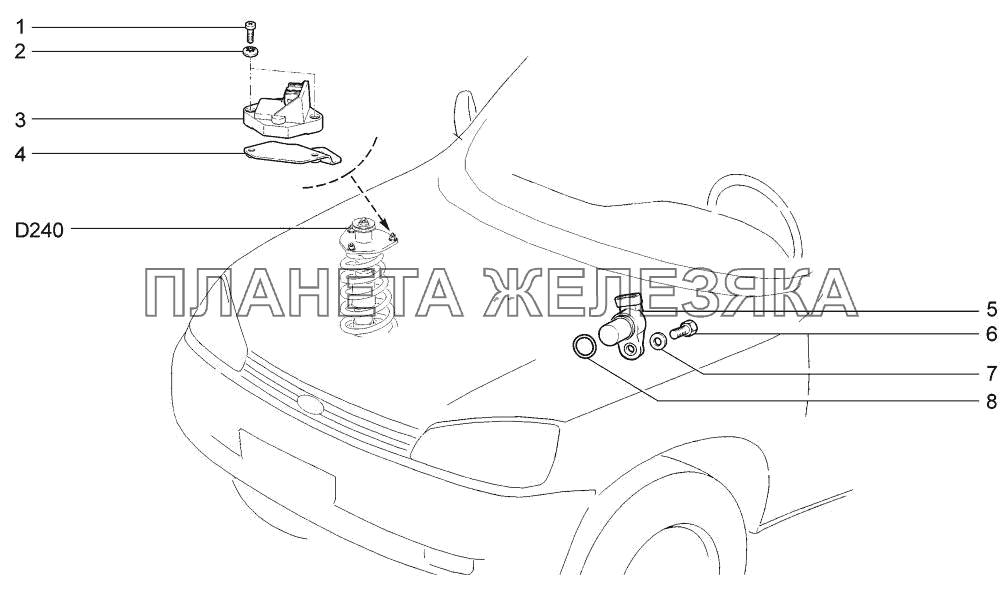 Датчики систем управления LADA-1117, 1118, 1119