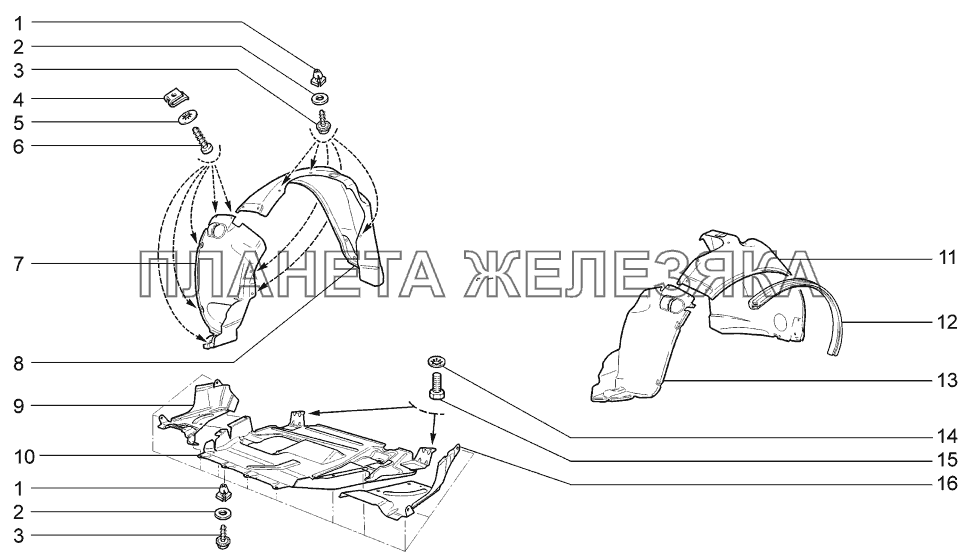 Щитки LADA-1119 Sport