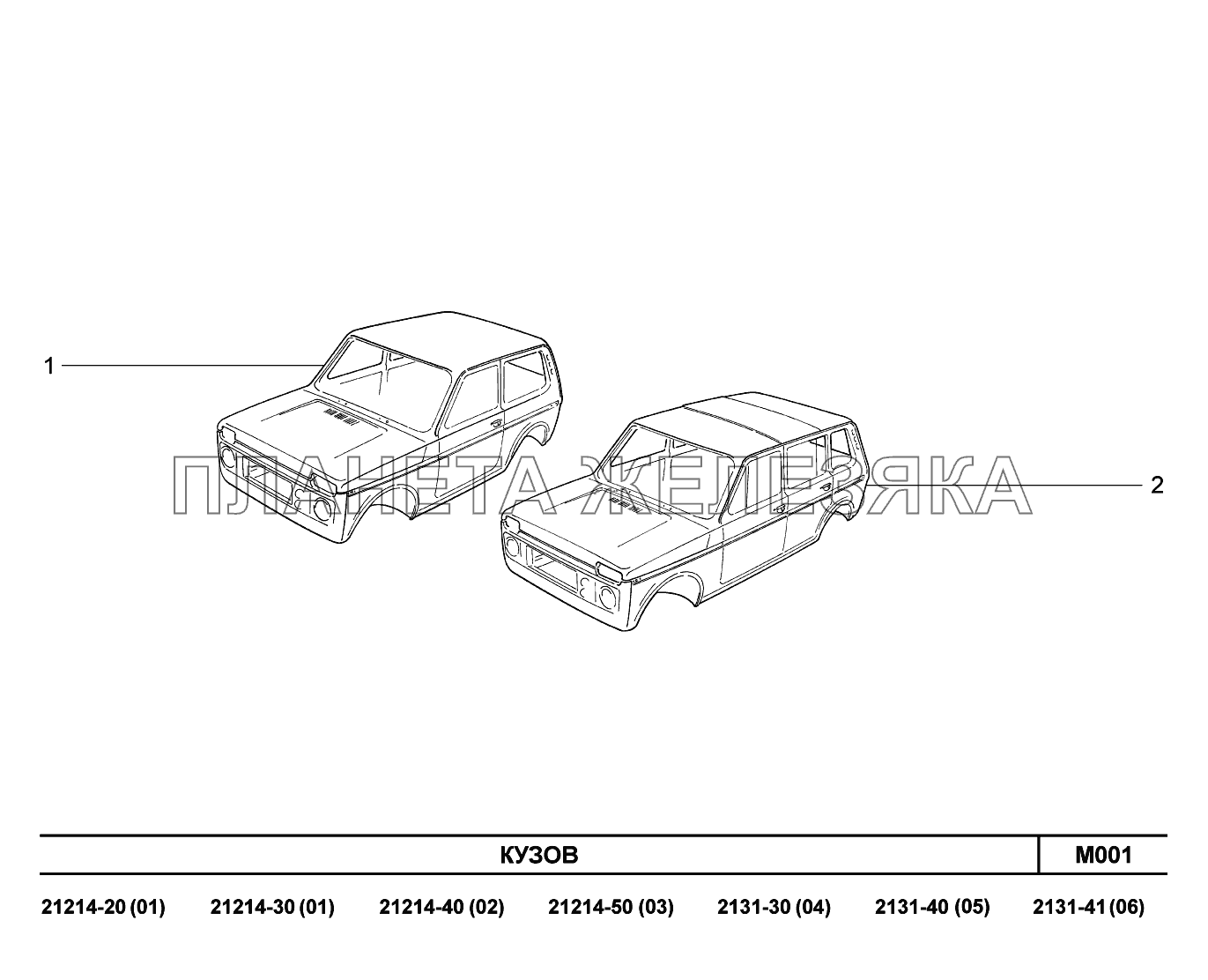 M001. Кузов LADA 4x4