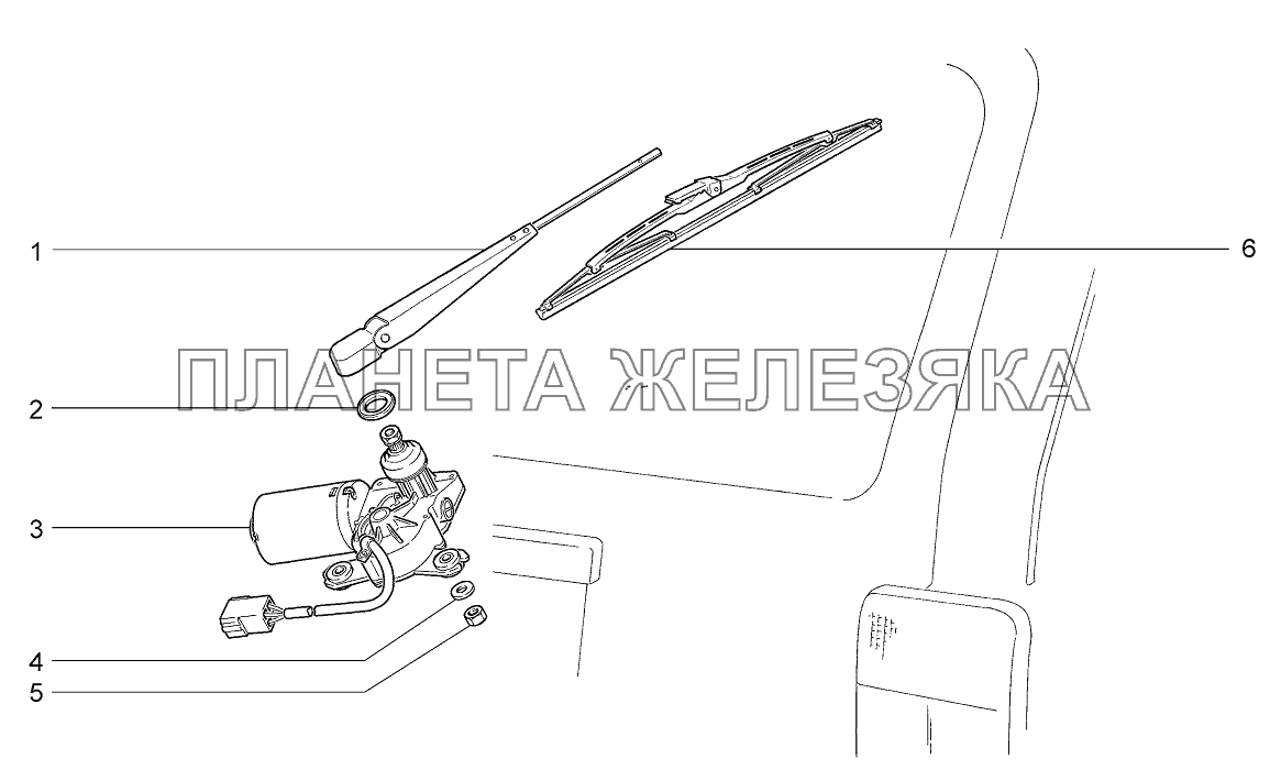Стеклоочиститель задний LADA 4x4 M