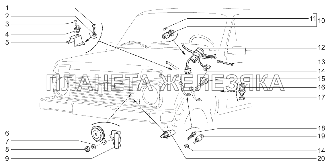 Сигналы LADA 4x4 M