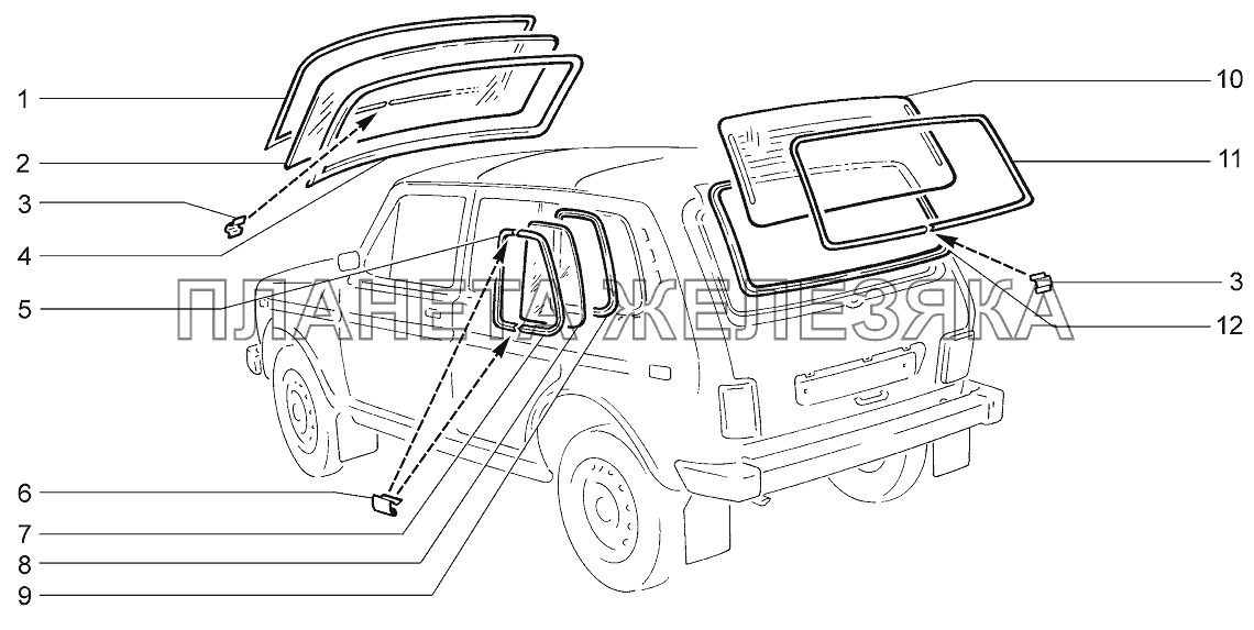 Окна LADA 4x4 M
